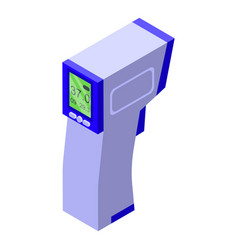 Gun Shop Digital Thermometer Icon Isometric Style