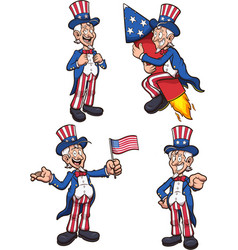 Uncle Sam With Different Poses