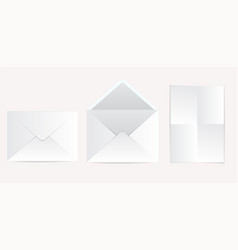 Realistic Envelope Dl Blank Stationery Mockup