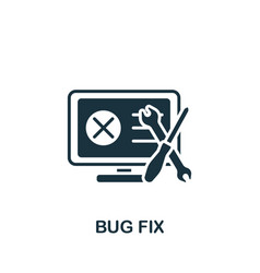 Bug Fix Icon Monochrome Simple Web Design Icon