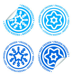 Keep Frozen Label Icon Set