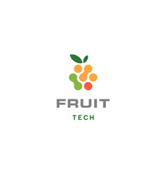 Tasty Fruit Food Berries With Data Connect Logo