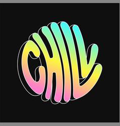 Chill Circle Quotetext Logo Hand Drawn