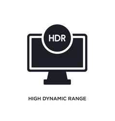 High Dynamic Range Imaging Isolated Icon Simple