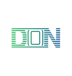 Modern Don Logo Design Letter Minimalist