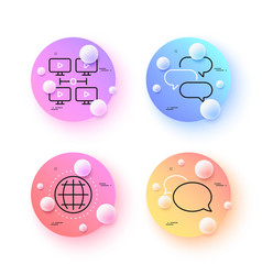 Video Conference Messenger And Talk Bubble