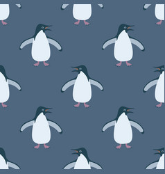 Adelie Penguin Seamless Pattern