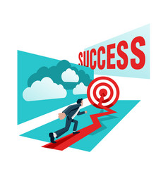 Goal achievement and success Royalty Free Vector Image