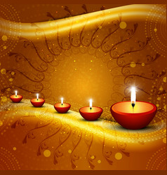 Happy Diwali Shiny Background Design