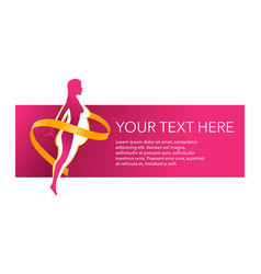 Weight Loss Challenge Pink Banner Template