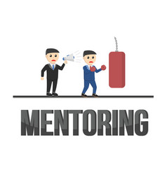 Business Mentoring Design Character On White