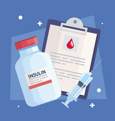 Insulin Vial With Clipboard