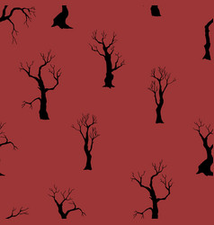 Seamless Pattern Treesdrawn Hand Image Beau