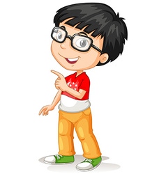 Asian Boy Wearing Glasses