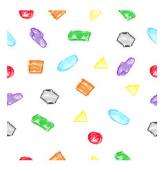 Simple Colorful Seamless Background Hand Draw