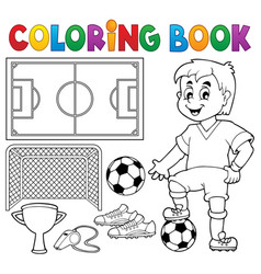 Coloring Book Soccer Theme 1