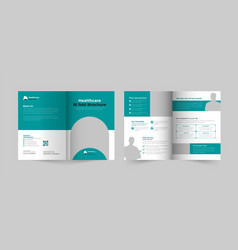 Hospital Two-fold Bi-fold Brochure Template