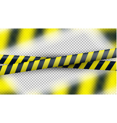 Many Blank Black And Yellow Caution Tape