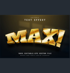 Max Gold 3d Text Effect