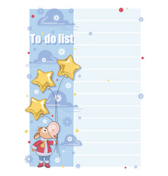 To Do List Santa Claus Cartoon Calf With Star