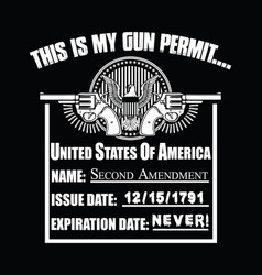 2nd Amendment T-shirt Design