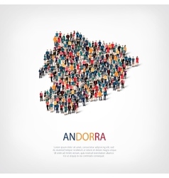 People Map Country Andorra