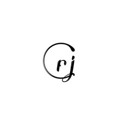 Rj Stylish Fashion Logo Initial Concept With High