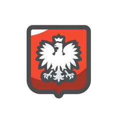 Poland Coat Of Arms Icon Cartoon