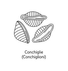 Conchiglioni Pasta Conchiglie Doodle