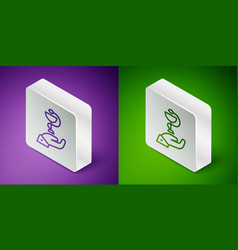 Isometric Line Caduceus Snake Medical Symbol Icon