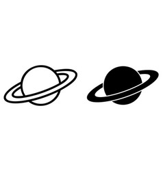 Planet Saturn Icons