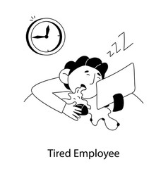 Tired Employee