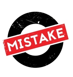 Mistake Rubber Stamp