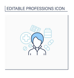 Pharmacist Line Icon