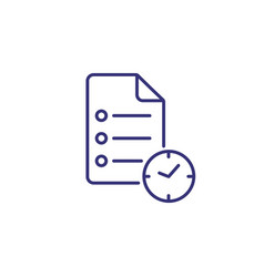 Time Planning Line Icon