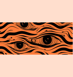 Trippy Liquid Orange Trendy Abstract