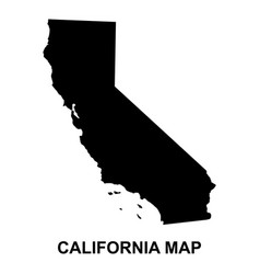 California Map Shape United States Of America