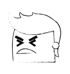 Blurred Silhouette Image Side View Face Cartoon