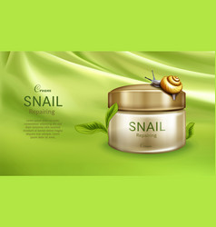 Repairing Cream With Snail Mucus Banner