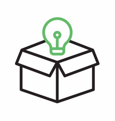 Think Out Of The Box Icon Image