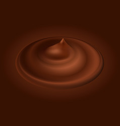 Chocolate Swirl Splash Creamy Smooth Texture Milk