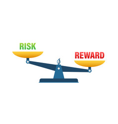 Risk Vs Reward Balance On The Scale Balance