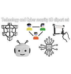 Technology And Cyber Security Clipart Element