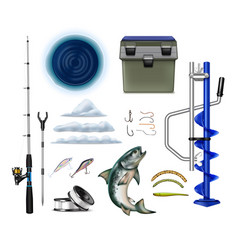 Winter Fishing Equipment Set