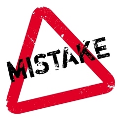 Mistake Rubber Stamp