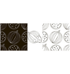 Monochrome Seamless Pattern Set In Hand Draw