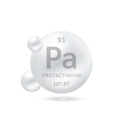 Protactinium Molecule Models Silver