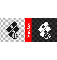 Black Medical Nicotine Patches Icon Isolated