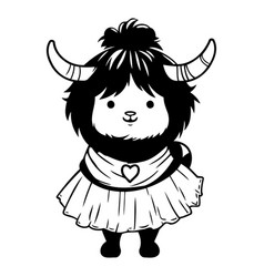 Cute Cartoon Zodiac Sign - Taurus