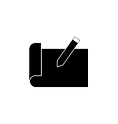 Pencil And Paper Flat Icon